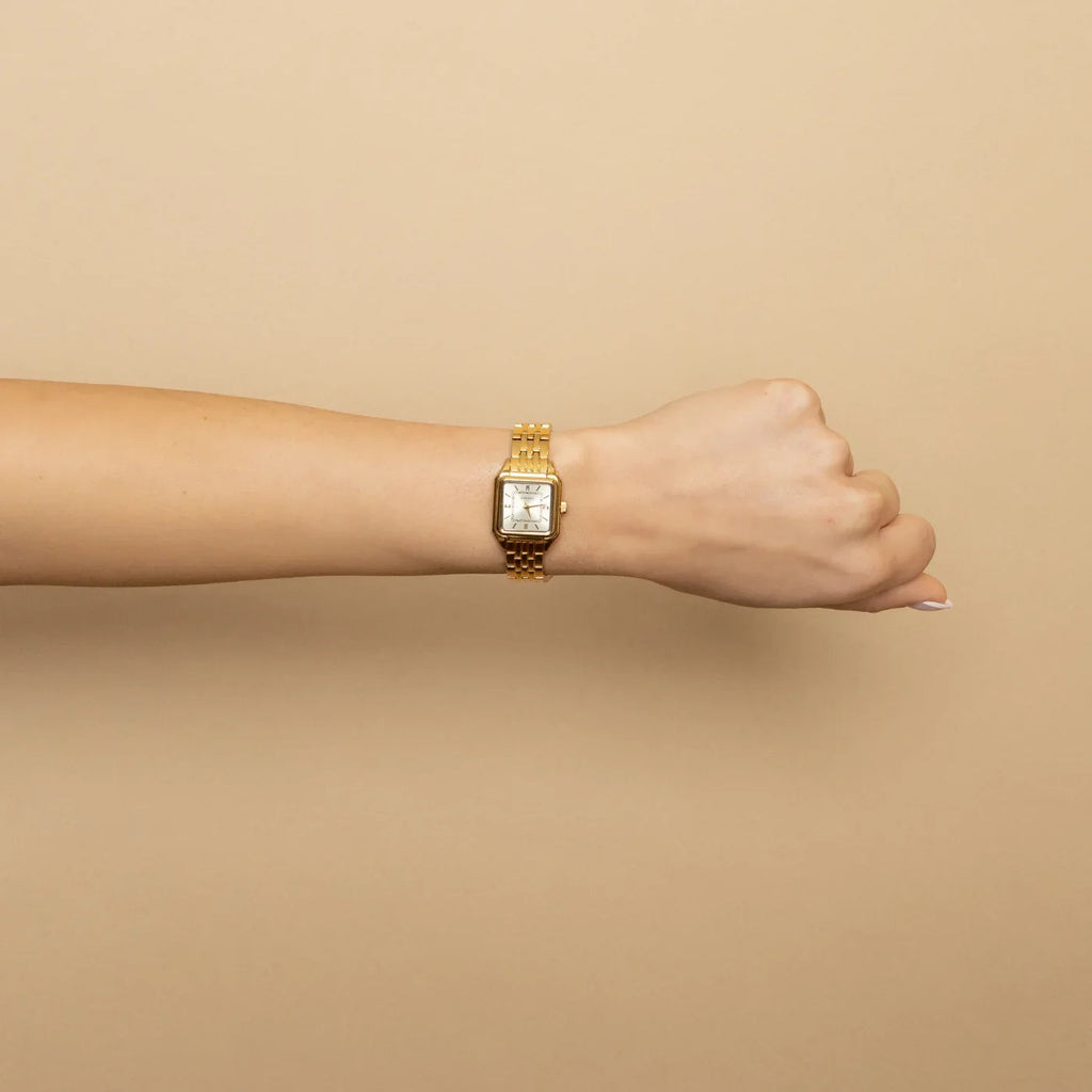 DORADO Satin Square Watch - Gold