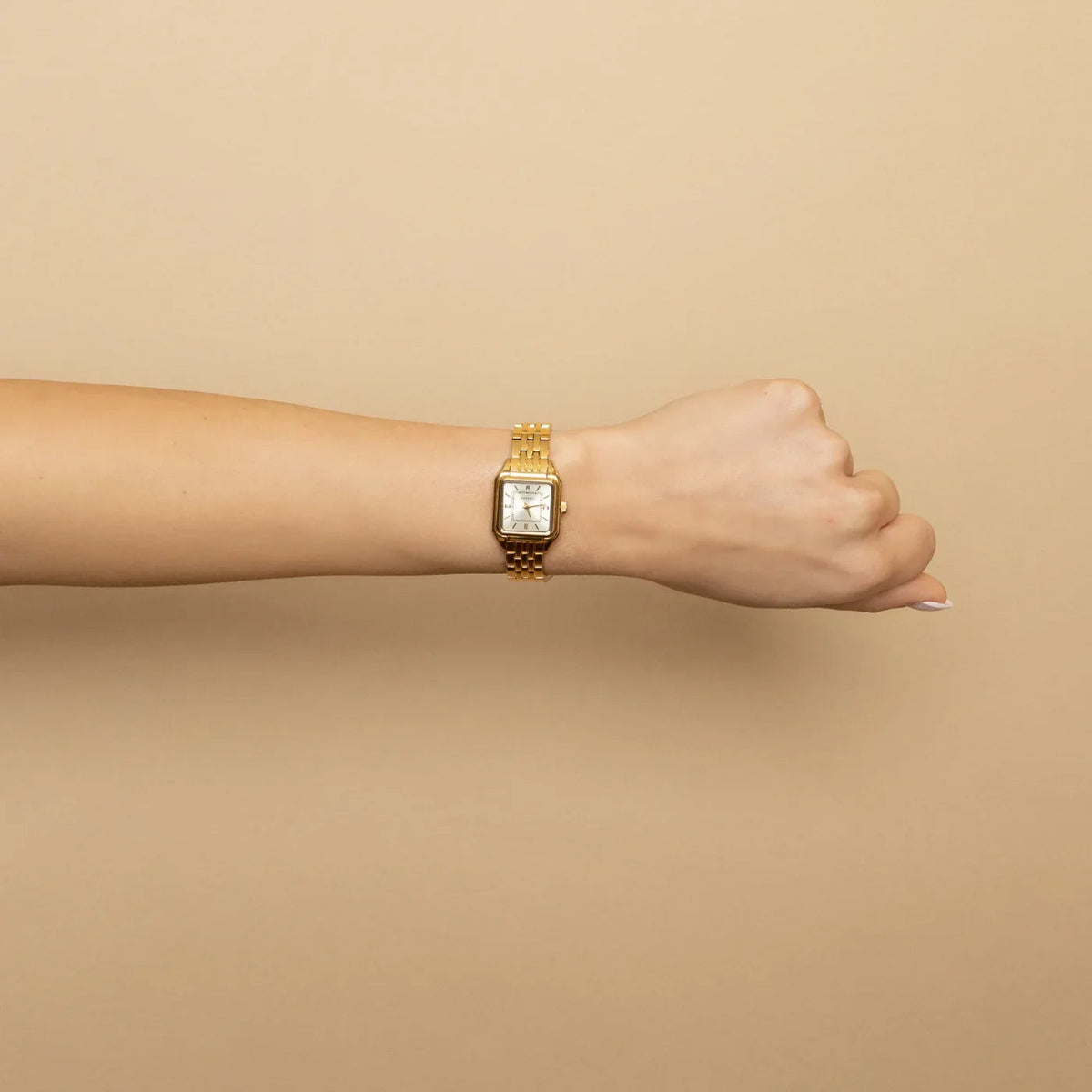 DORADO Satin Square Watch - Gold