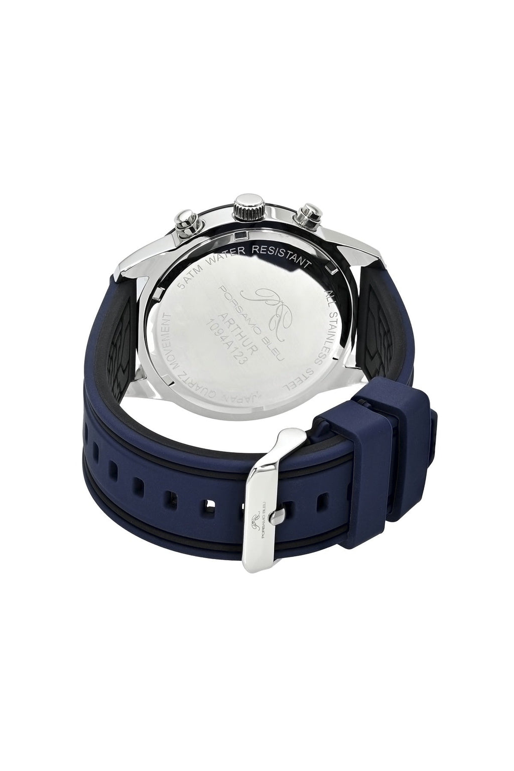Porsamo Bleu Men's Arthur Silicone Strap Watch, 1094AARR