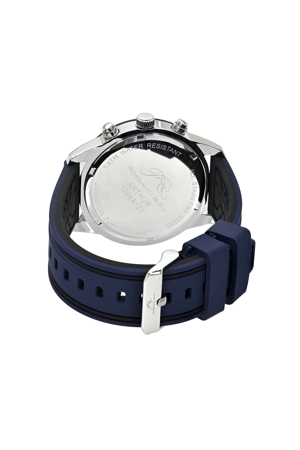 Porsamo Bleu Men's Arthur Silicone Strap Watch, 1094AARR