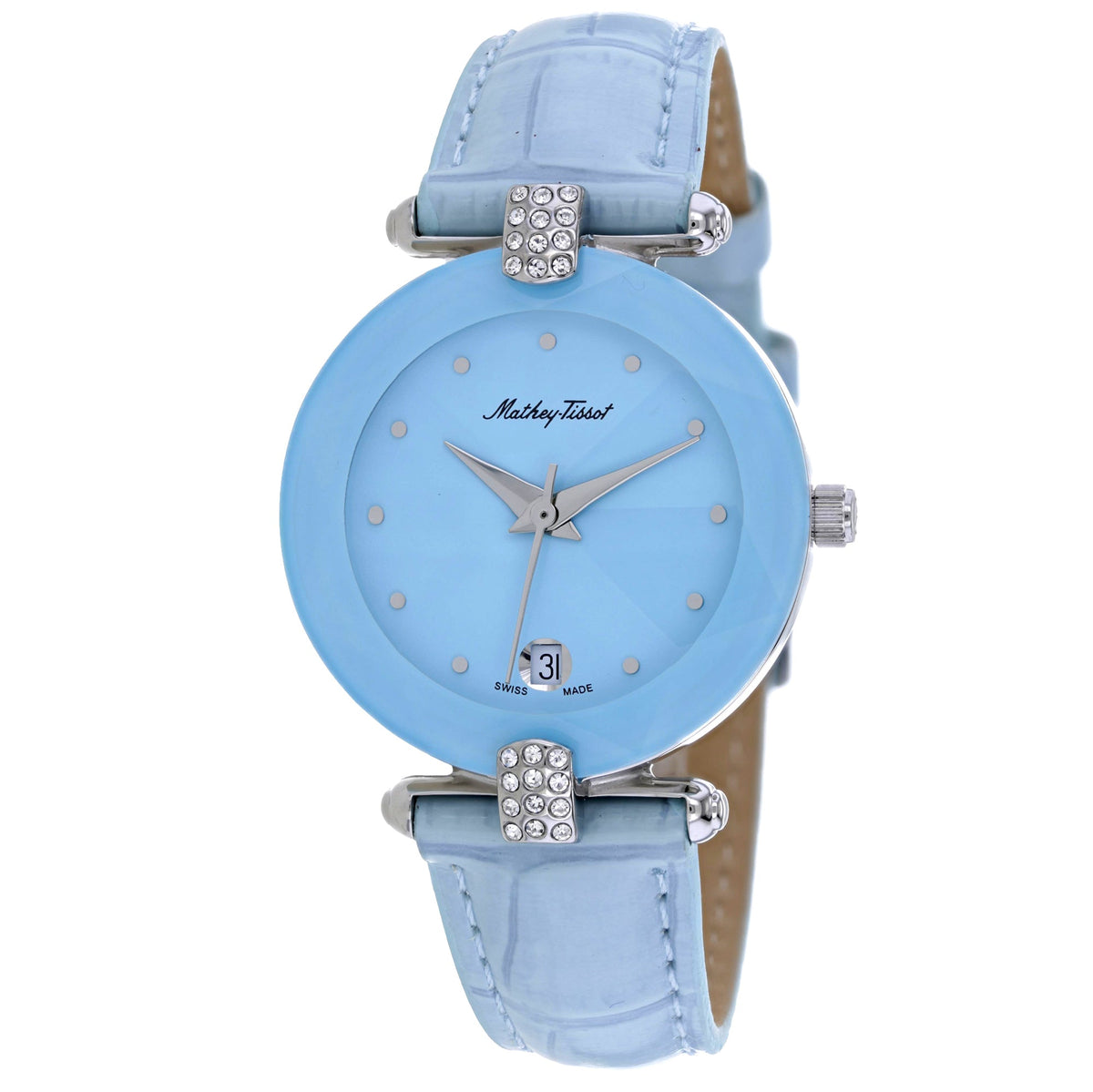 Mathey Tissot Women's Pyramide Blue Dial Watch
