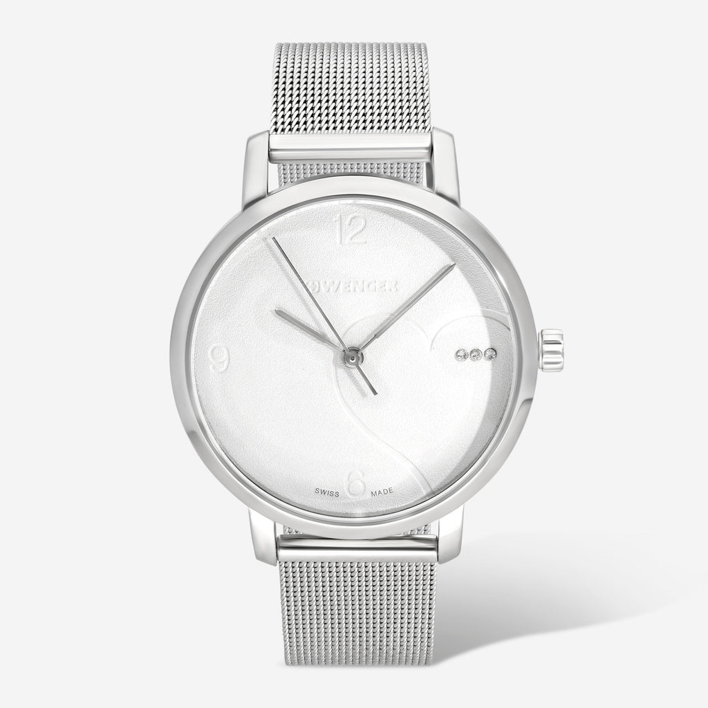 WENGER Swiss Army Women's 01.1731.108 Metropolitan Donnissima Silver Dial Watch 38mm