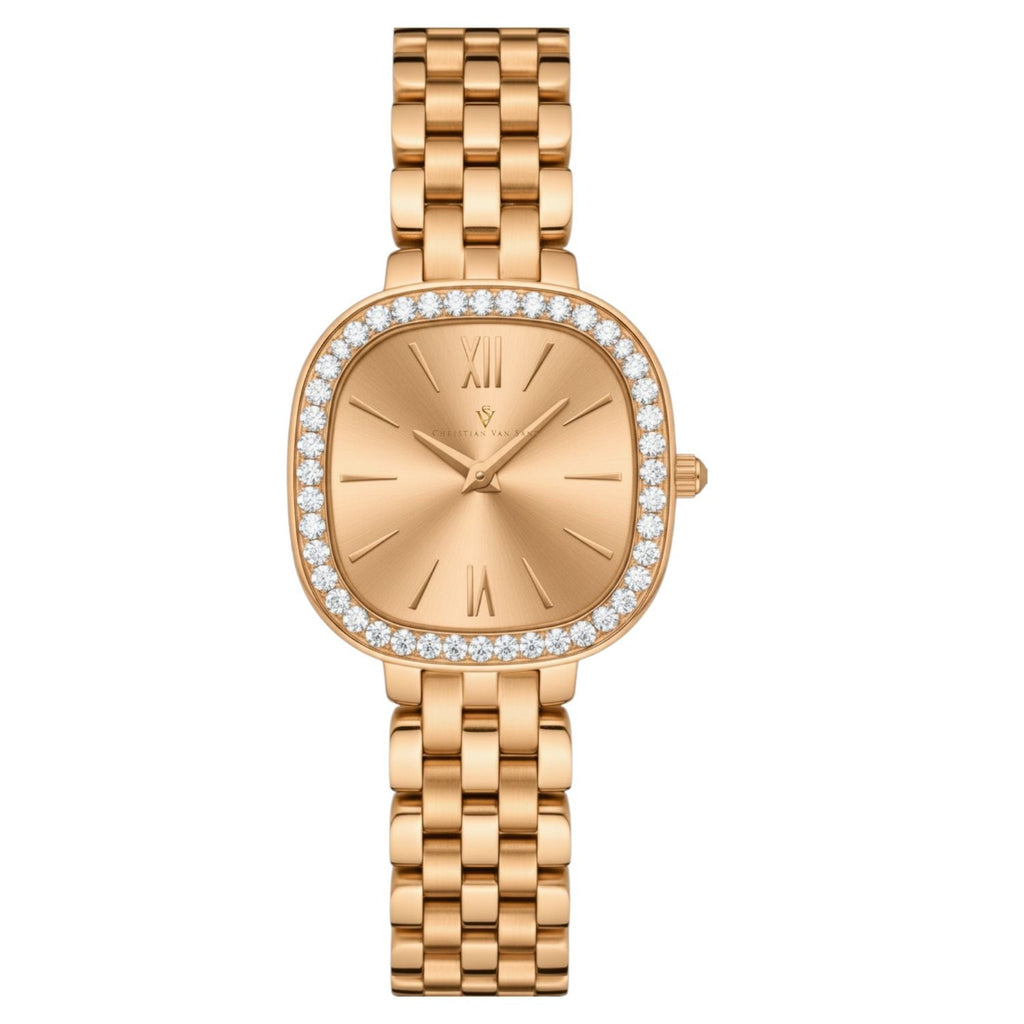 Christian Van Sant Women's Rivoli Rose gold Square 24mm