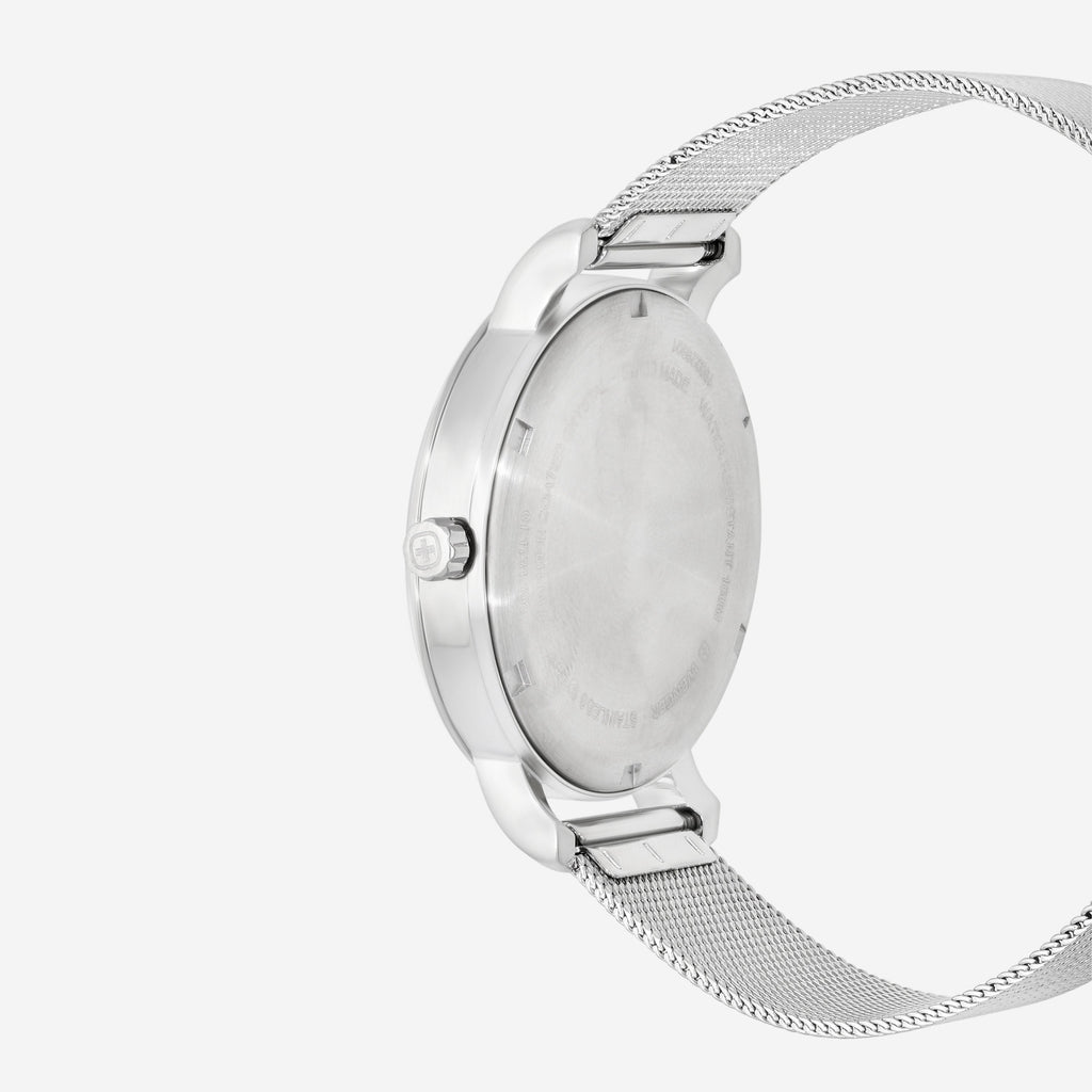 WENGER Swiss Army Women's 01.1731.108 Metropolitan Donnissima Silver Dial Watch 38mm