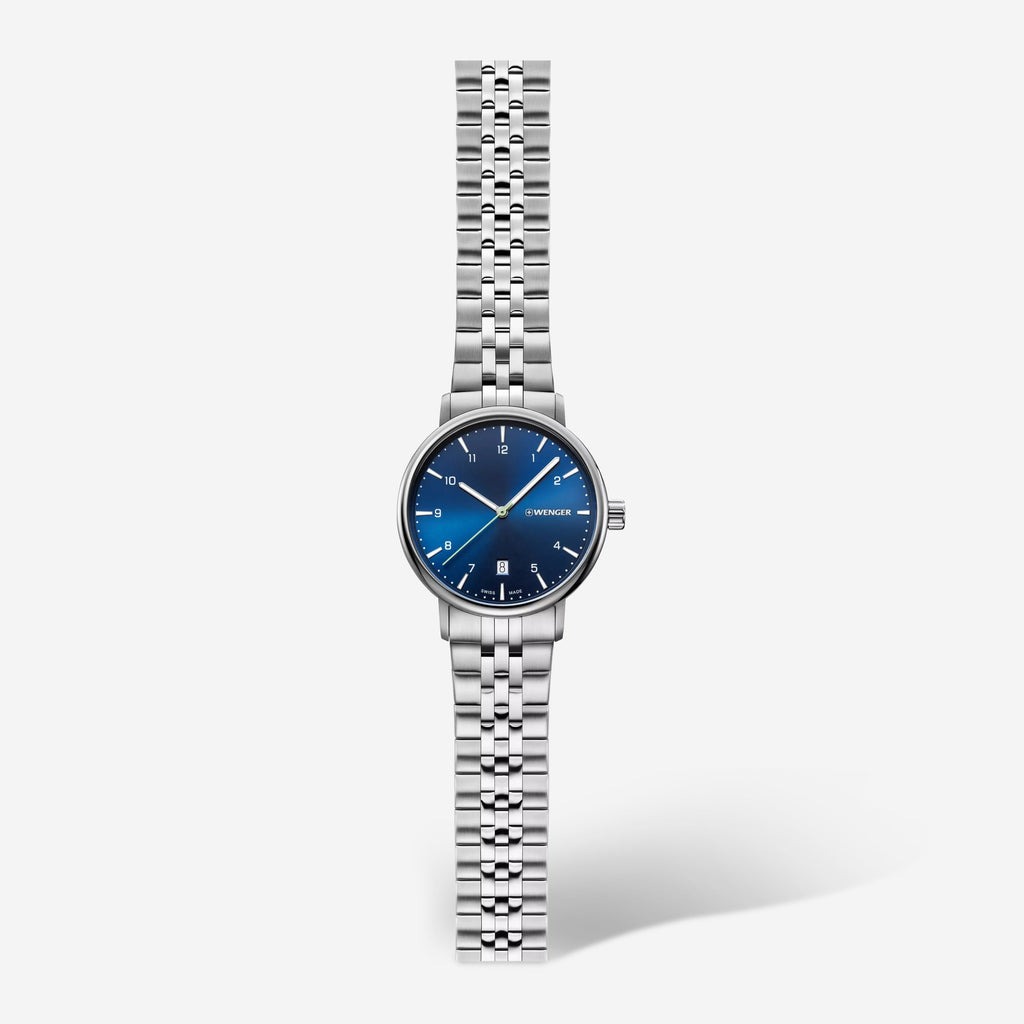 Wenger Swiss Army 01.1731.121 Urban Classic Blue Dial Watch 40mm