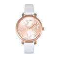Key West Leather-Band Watch with Swarovski Crystals