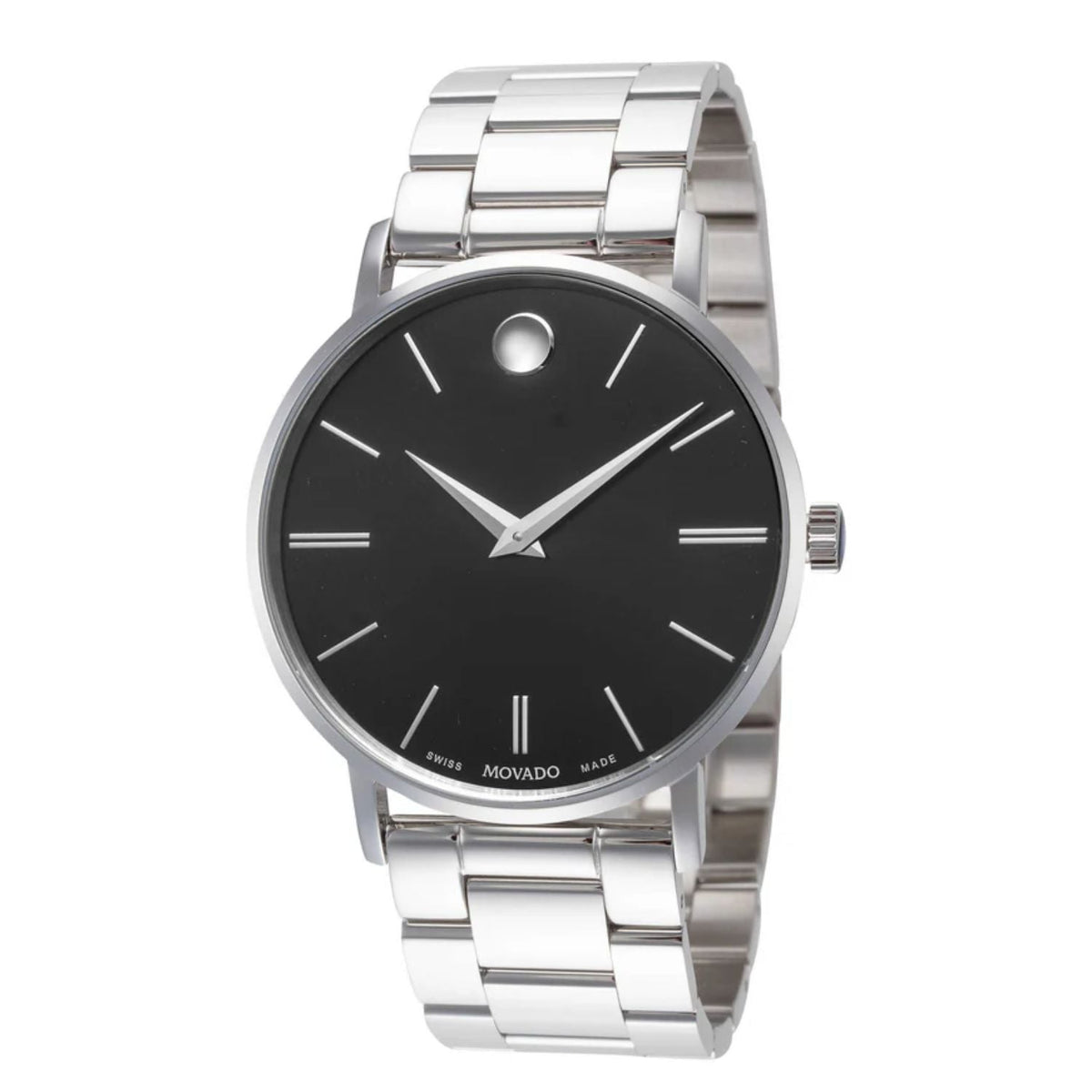 Movado Men's Classic Black Dial Watch