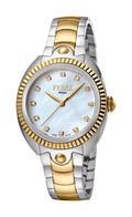 Ferre Milano Ladies White MOP Dial SS / GP Watch