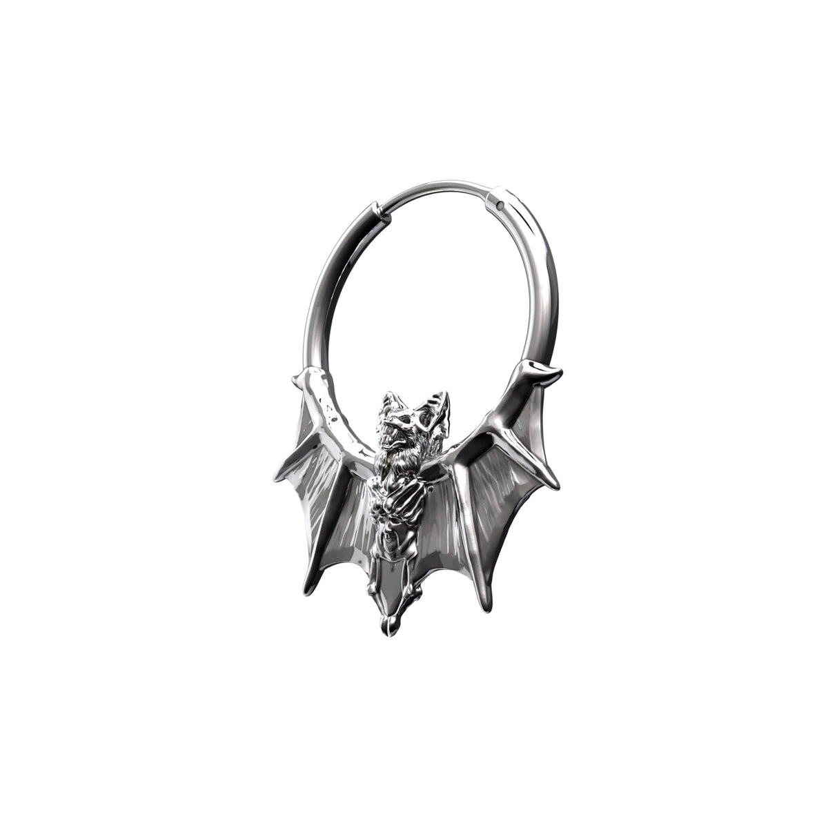 BAT HOOP EARRING