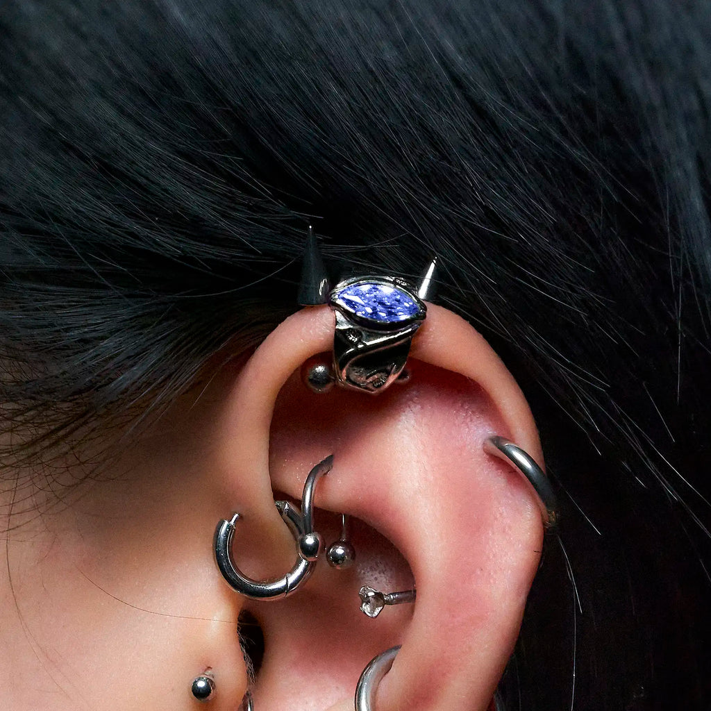 BIRTHSTONE EAR CUFF