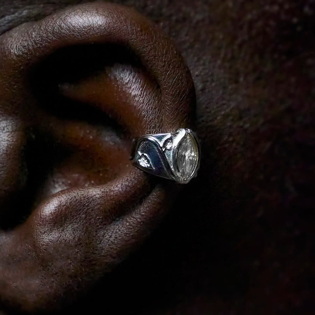 BIRTHSTONE EAR CUFF