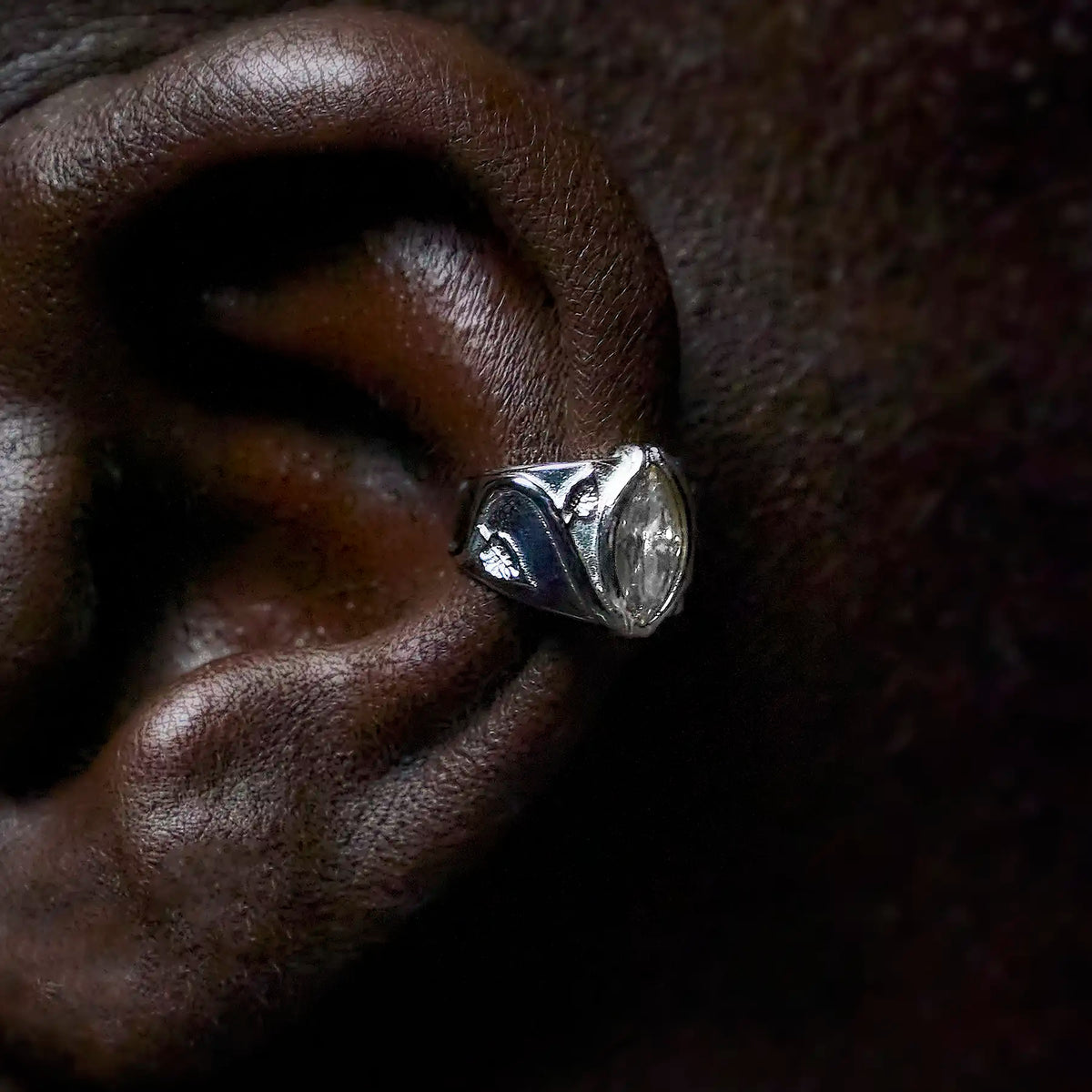 BIRTHSTONE EAR CUFF