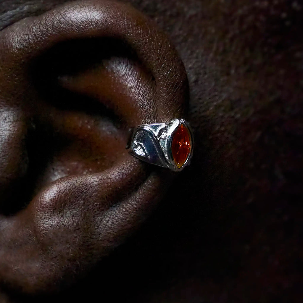BIRTHSTONE EAR CUFF