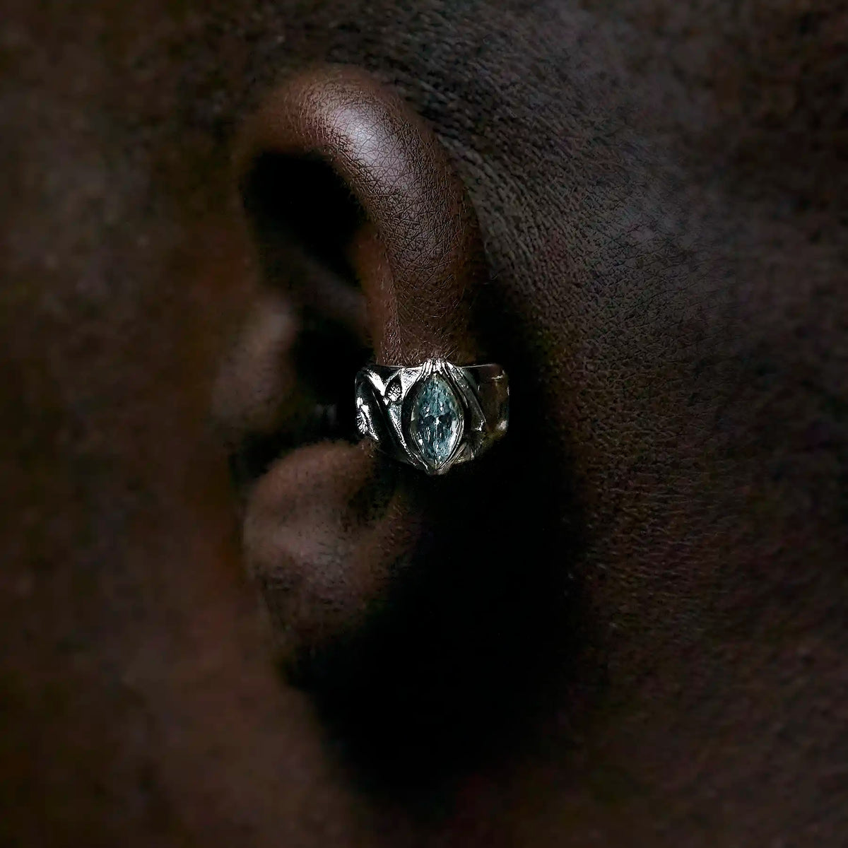 BIRTHSTONE EAR CUFF