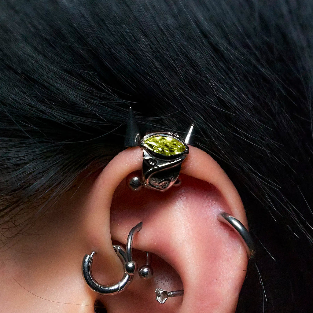 BIRTHSTONE EAR CUFF