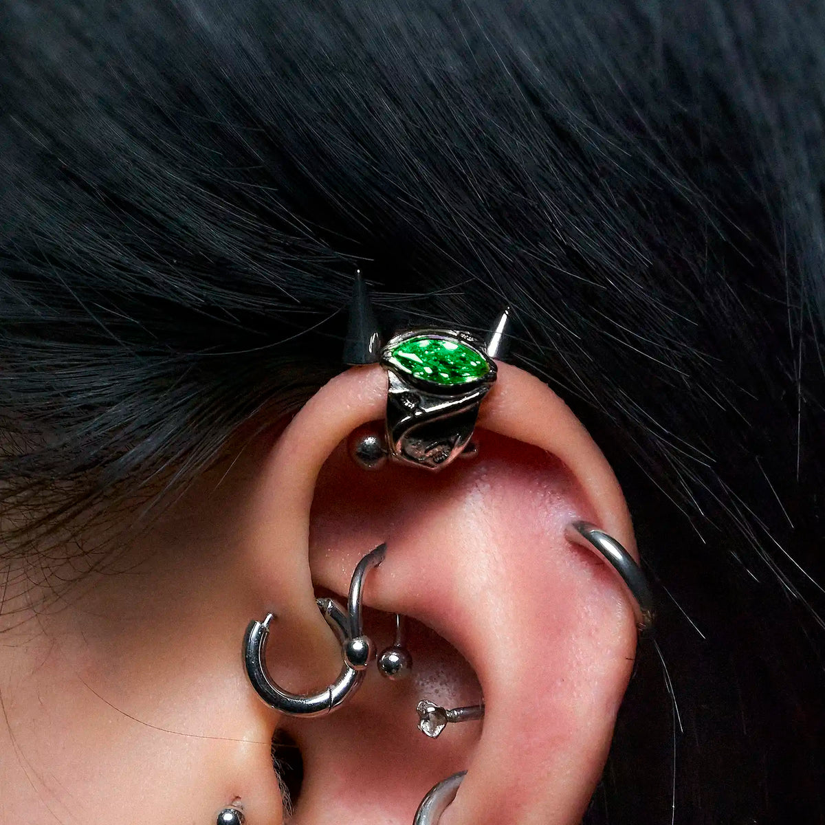 BIRTHSTONE EAR CUFF