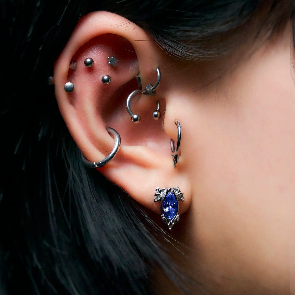 BIRTHSTONE STUD EARRING