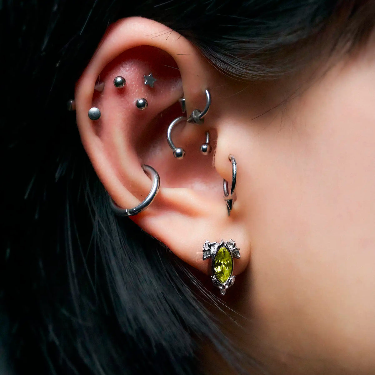 BIRTHSTONE STUD EARRING