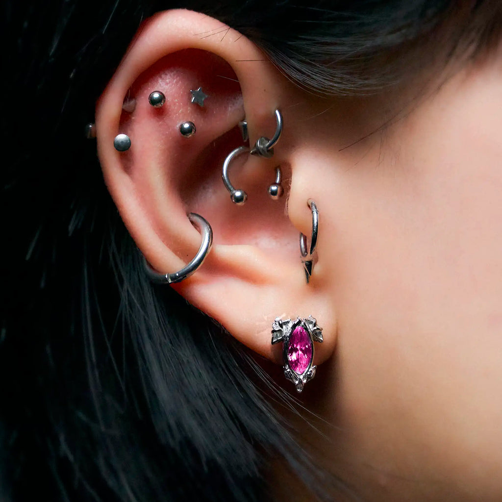 BIRTHSTONE STUD EARRING
