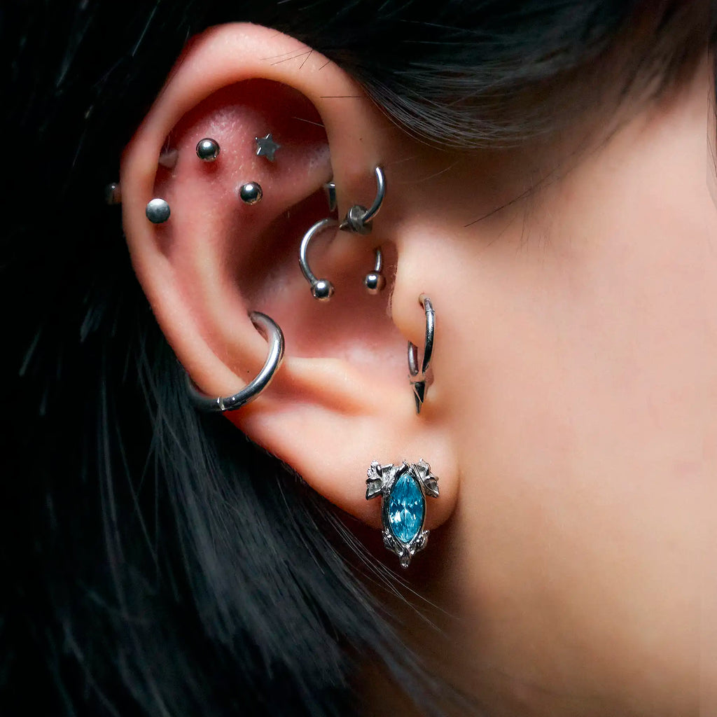 BIRTHSTONE STUD EARRING