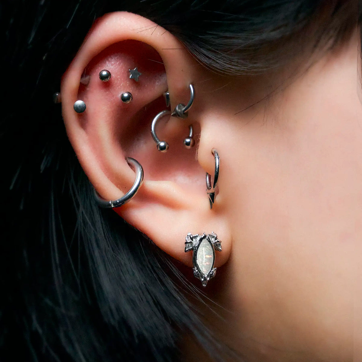 BIRTHSTONE STUD EARRING