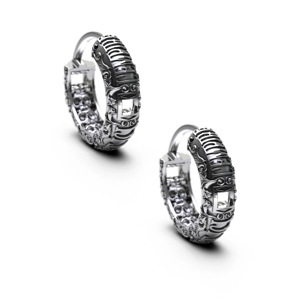 CATACOMB HOOP EARRING