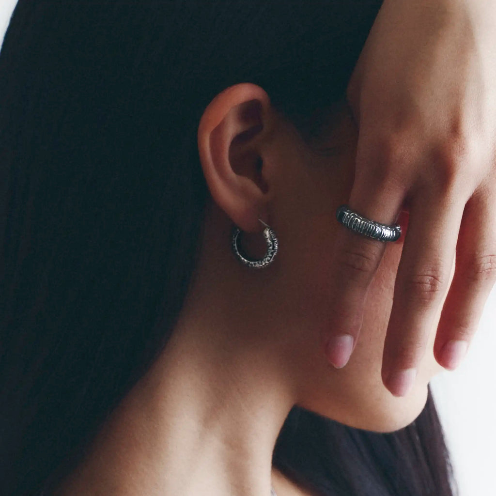 CATACOMB HOOP EARRING