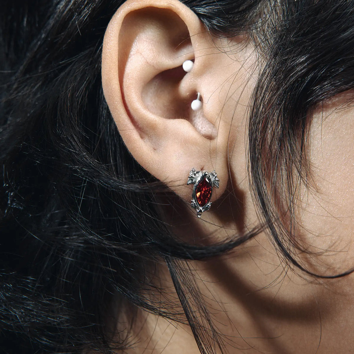BIRTHSTONE STUD EARRING