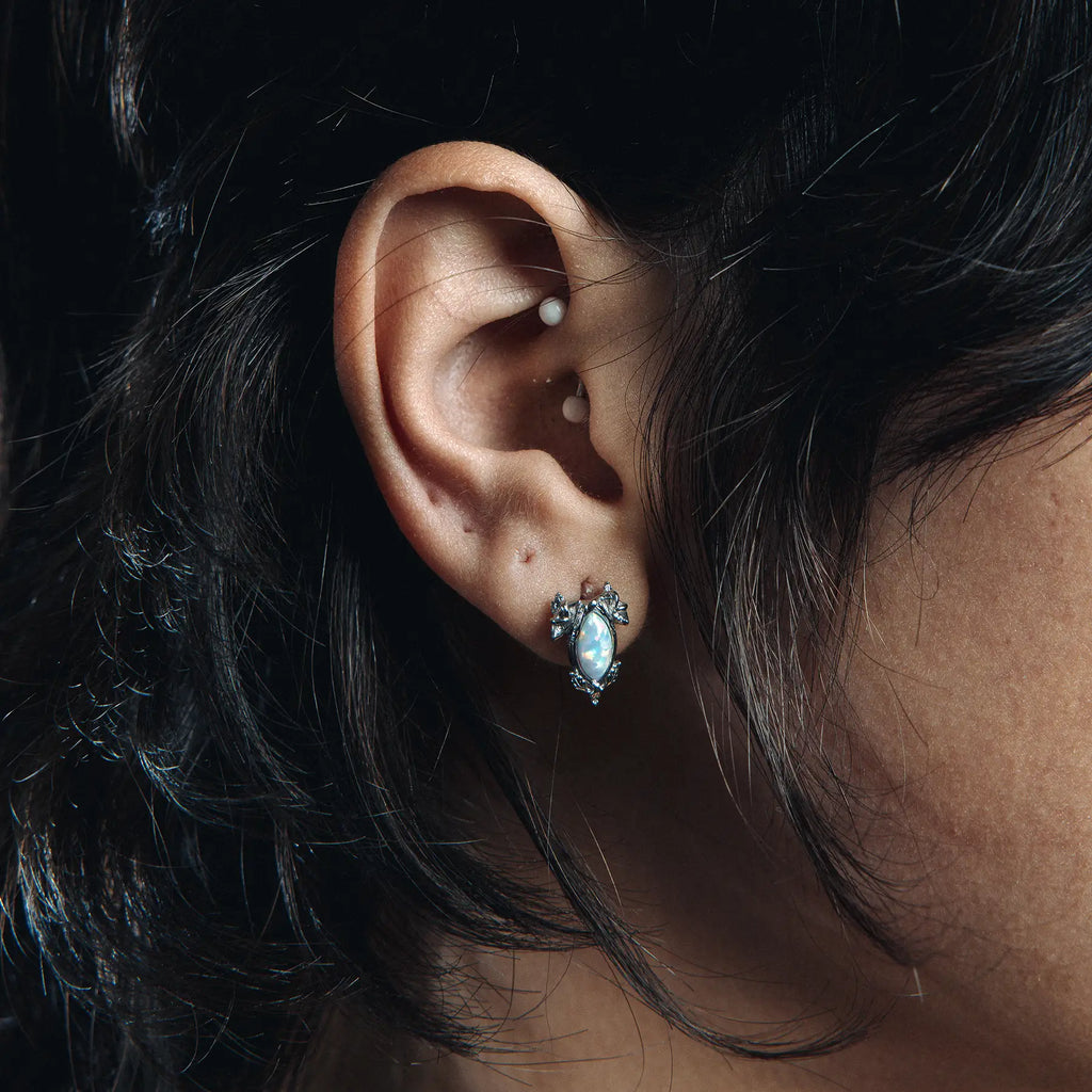 BIRTHSTONE STUD EARRING