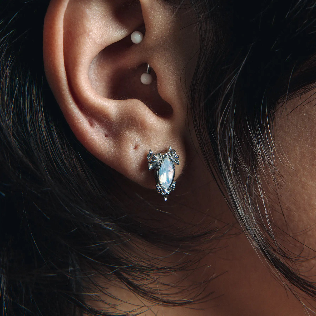 BIRTHSTONE STUD EARRING