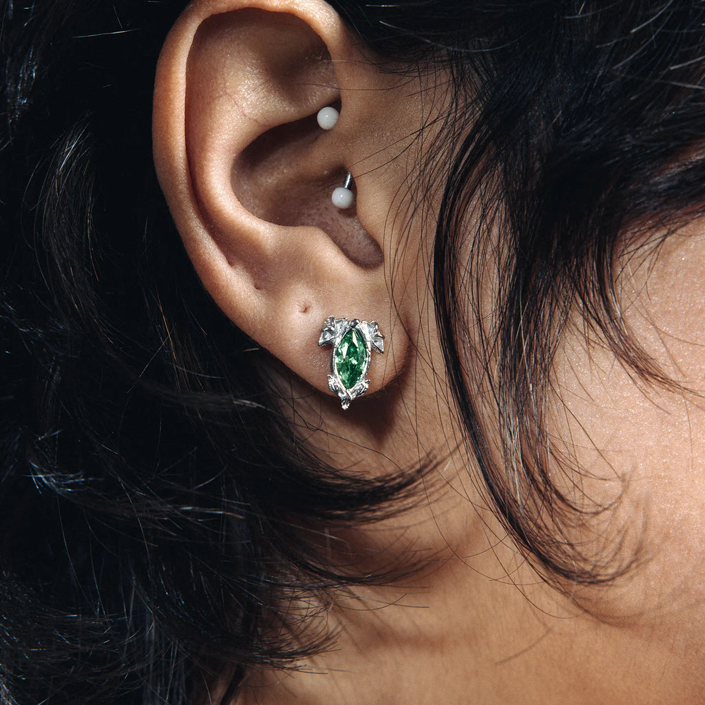 BIRTHSTONE STUD EARRING