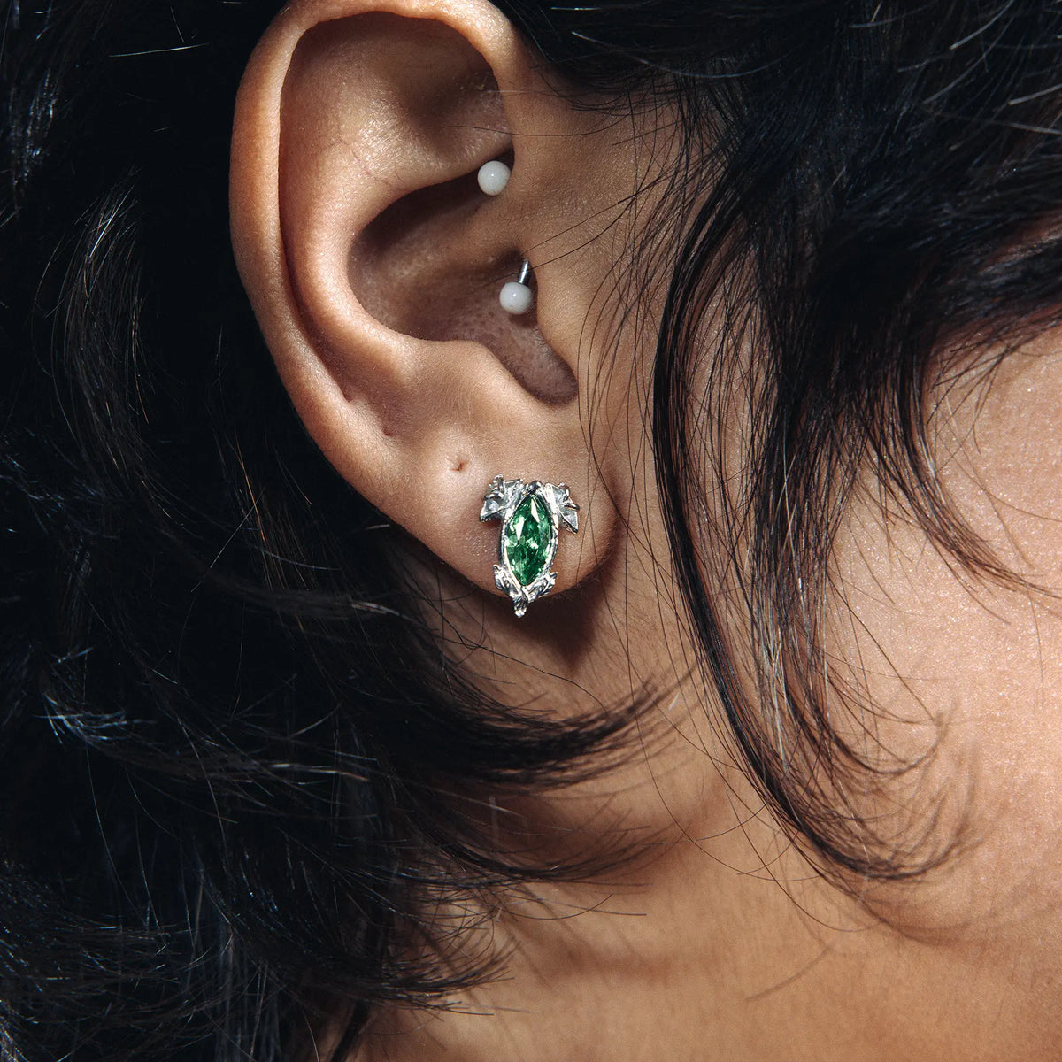 BIRTHSTONE STUD EARRING