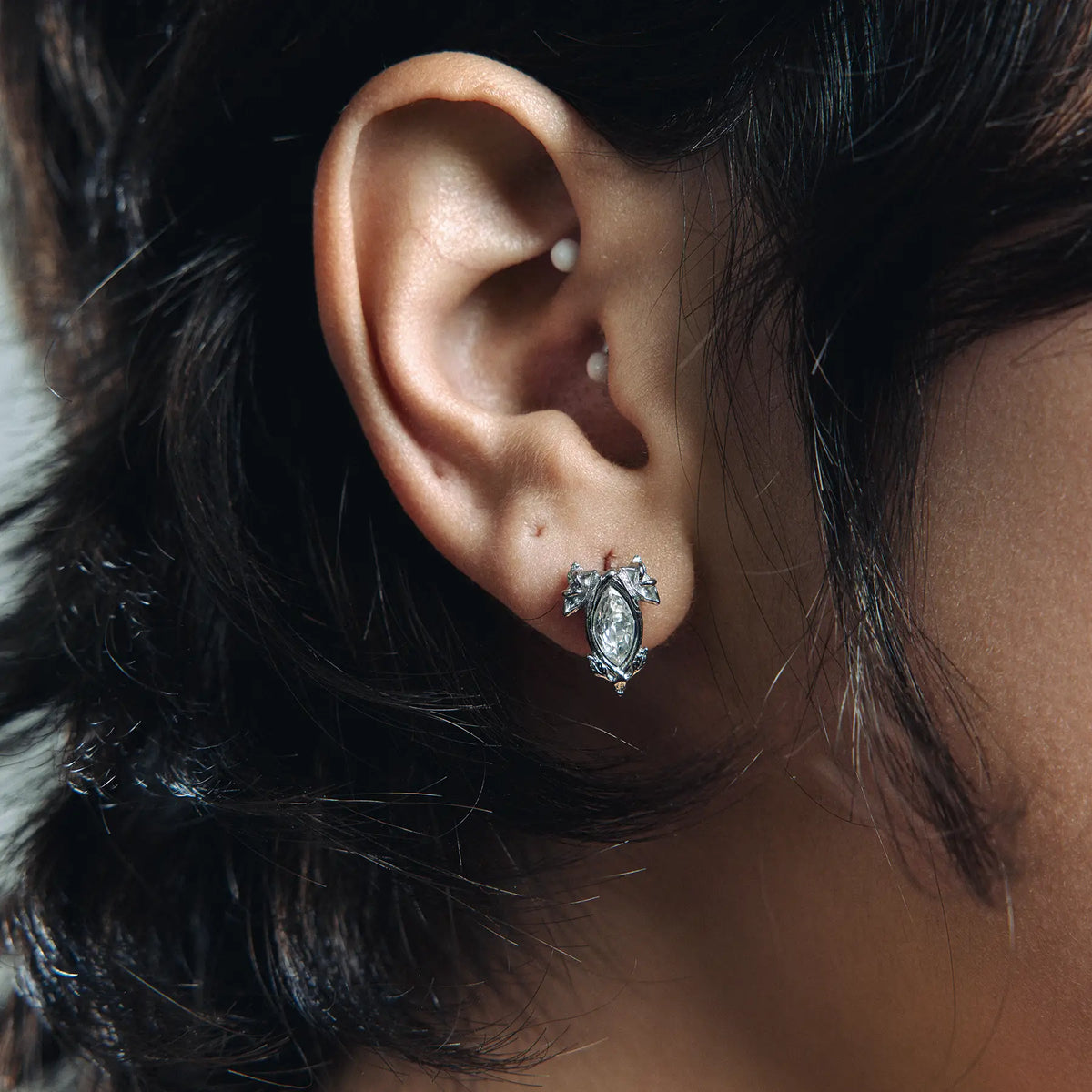 BIRTHSTONE STUD EARRING