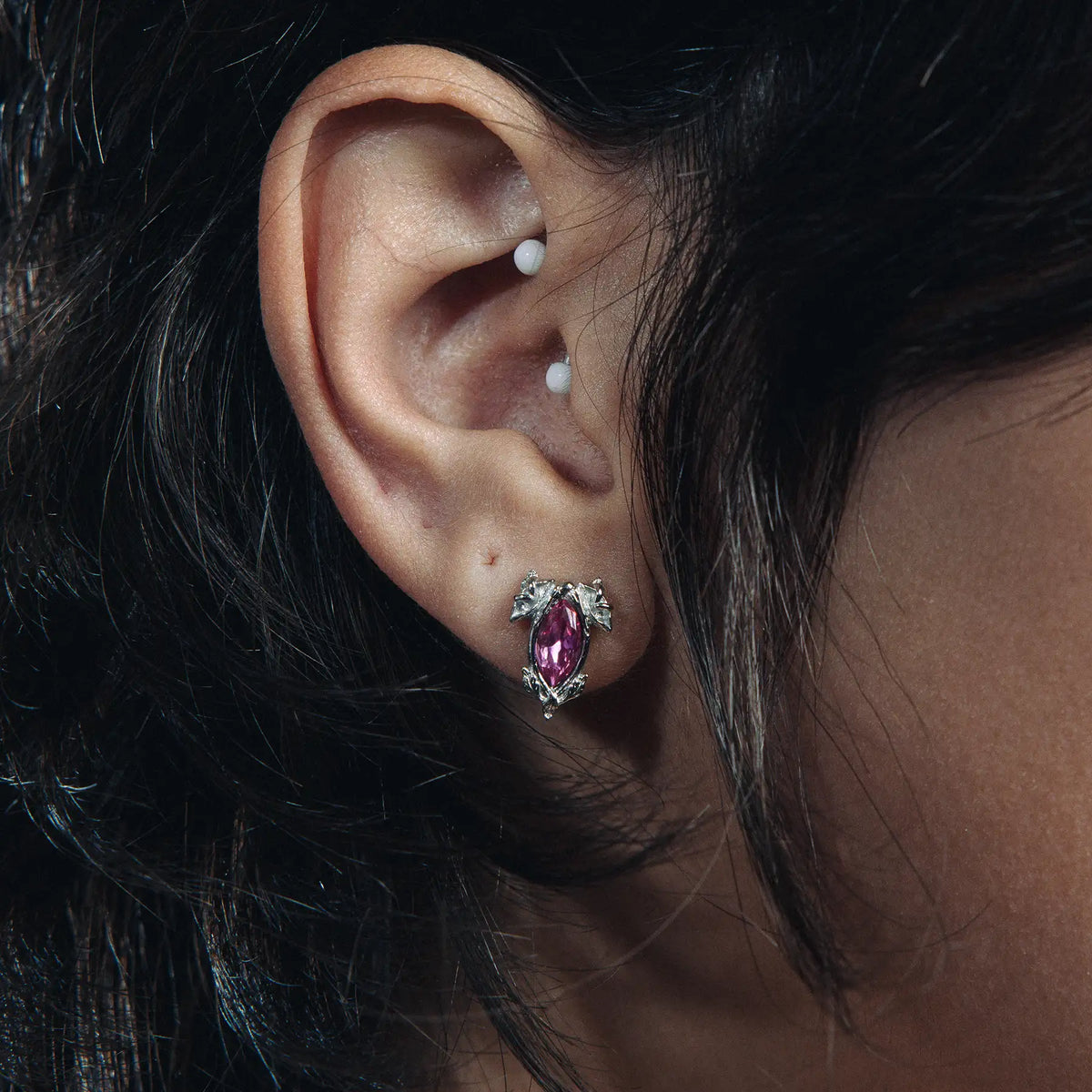 BIRTHSTONE STUD EARRING