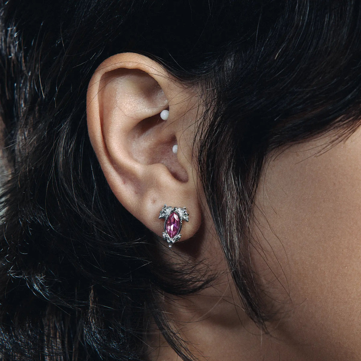 BIRTHSTONE STUD EARRING