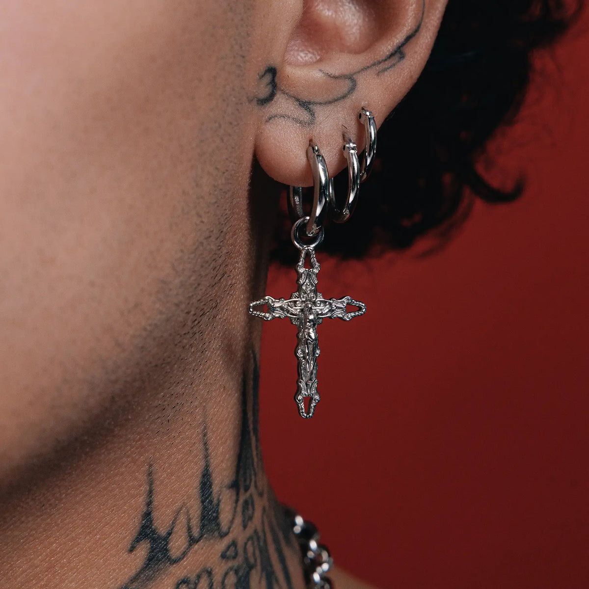 CRUCIFIX CROSS EARRING