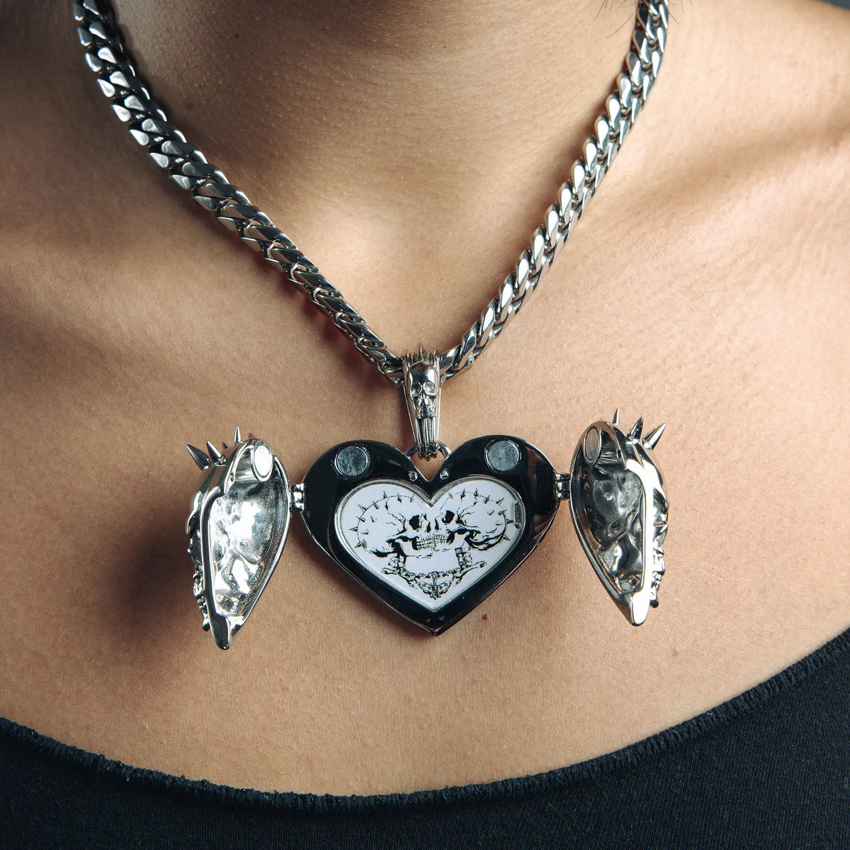 'TIL DEATH DO US PART' LOCKET PENDANT