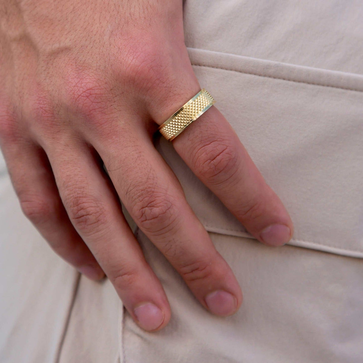 Grooved Spike Ring