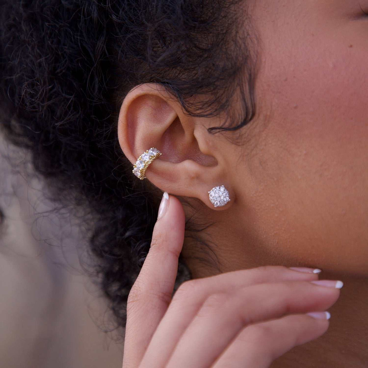 Eternity Ear Cuff - Gold