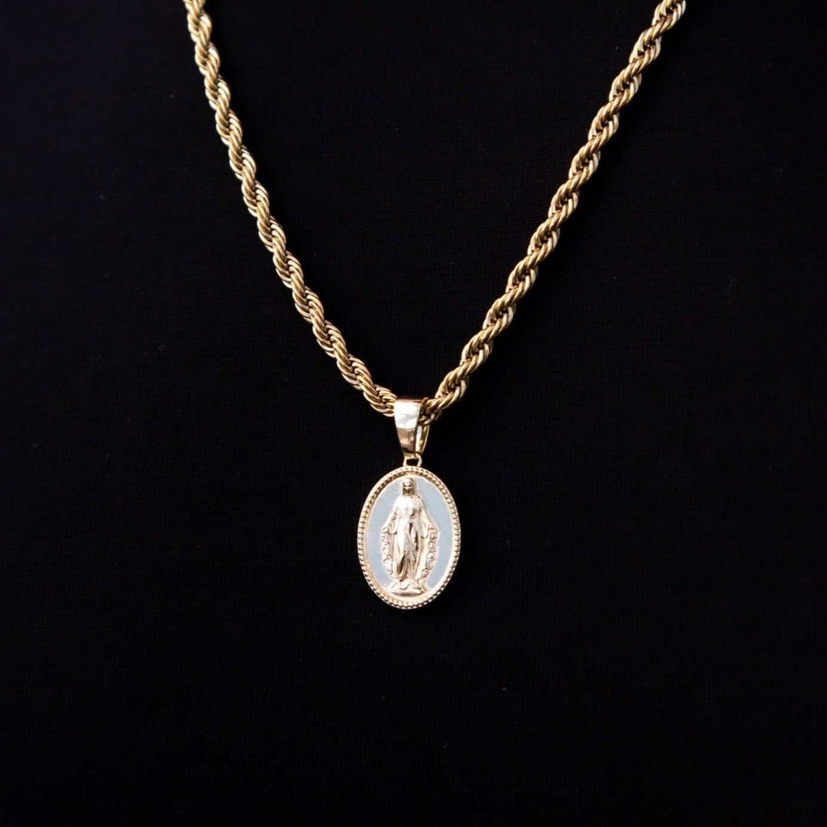 Micro Lady of Guadalupe Pendant