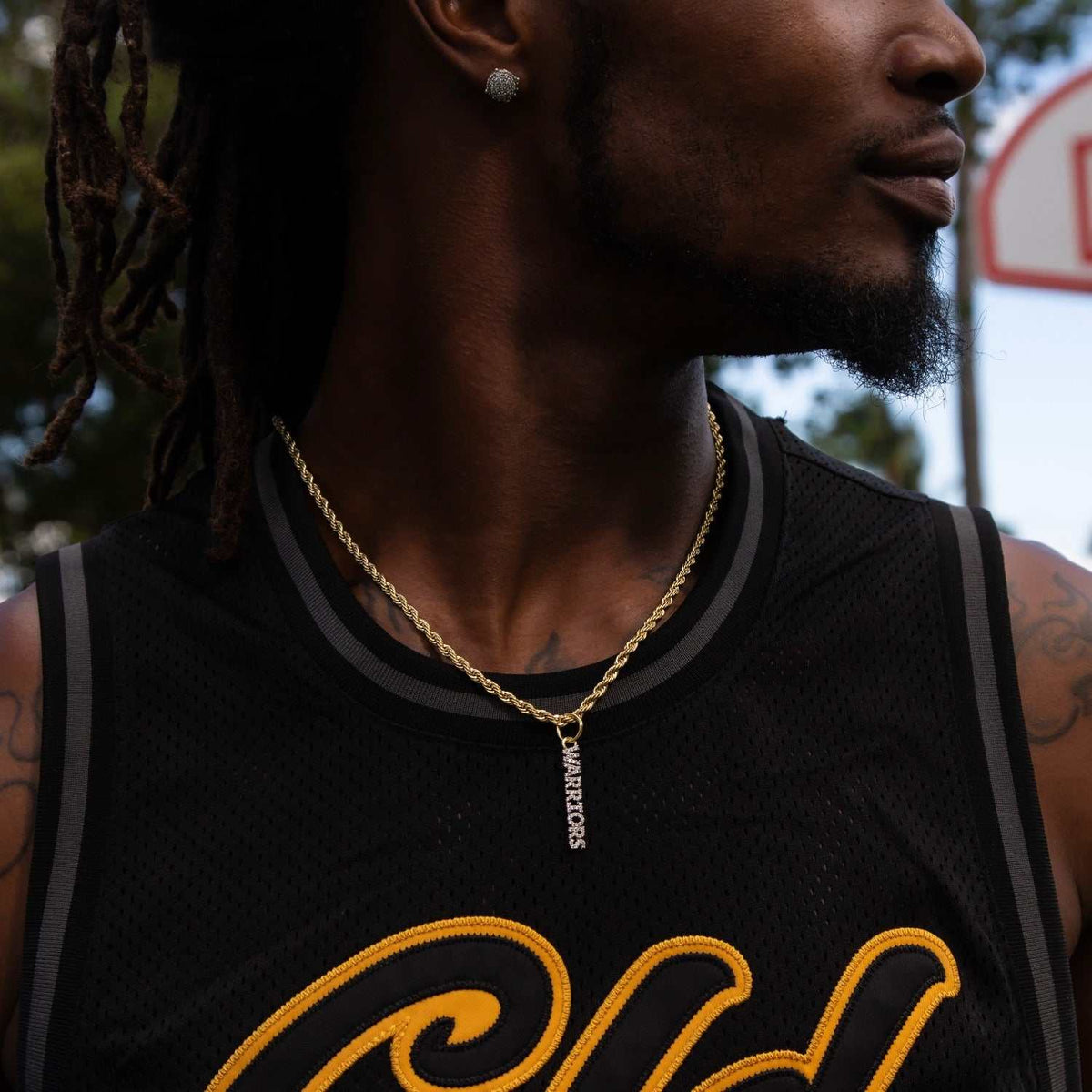 Golden State Warriors Wordmark Pendant