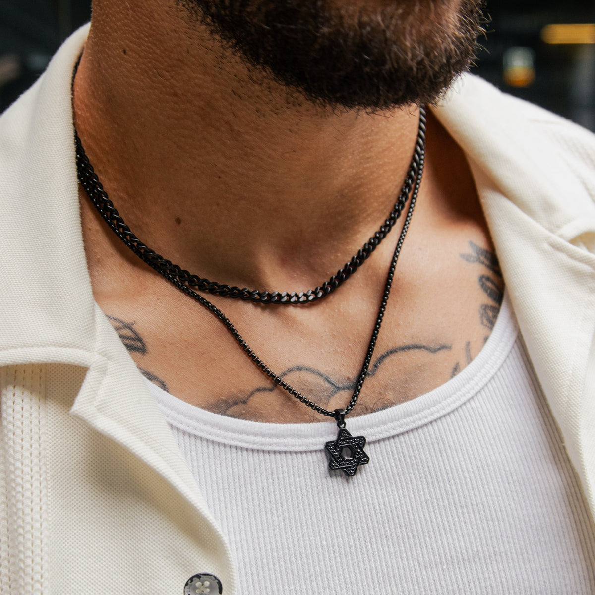 Stone-Set Star of David Pendant