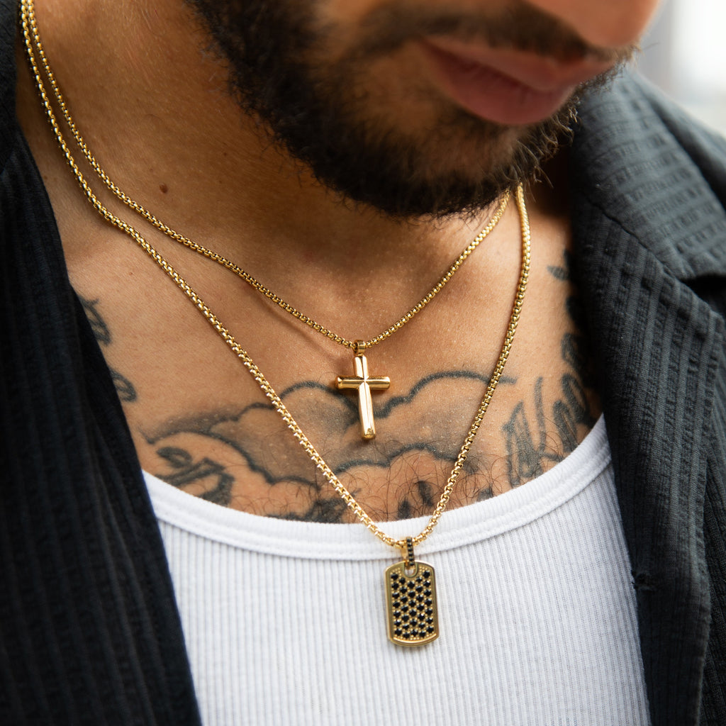 Black Stone Reversible Cross