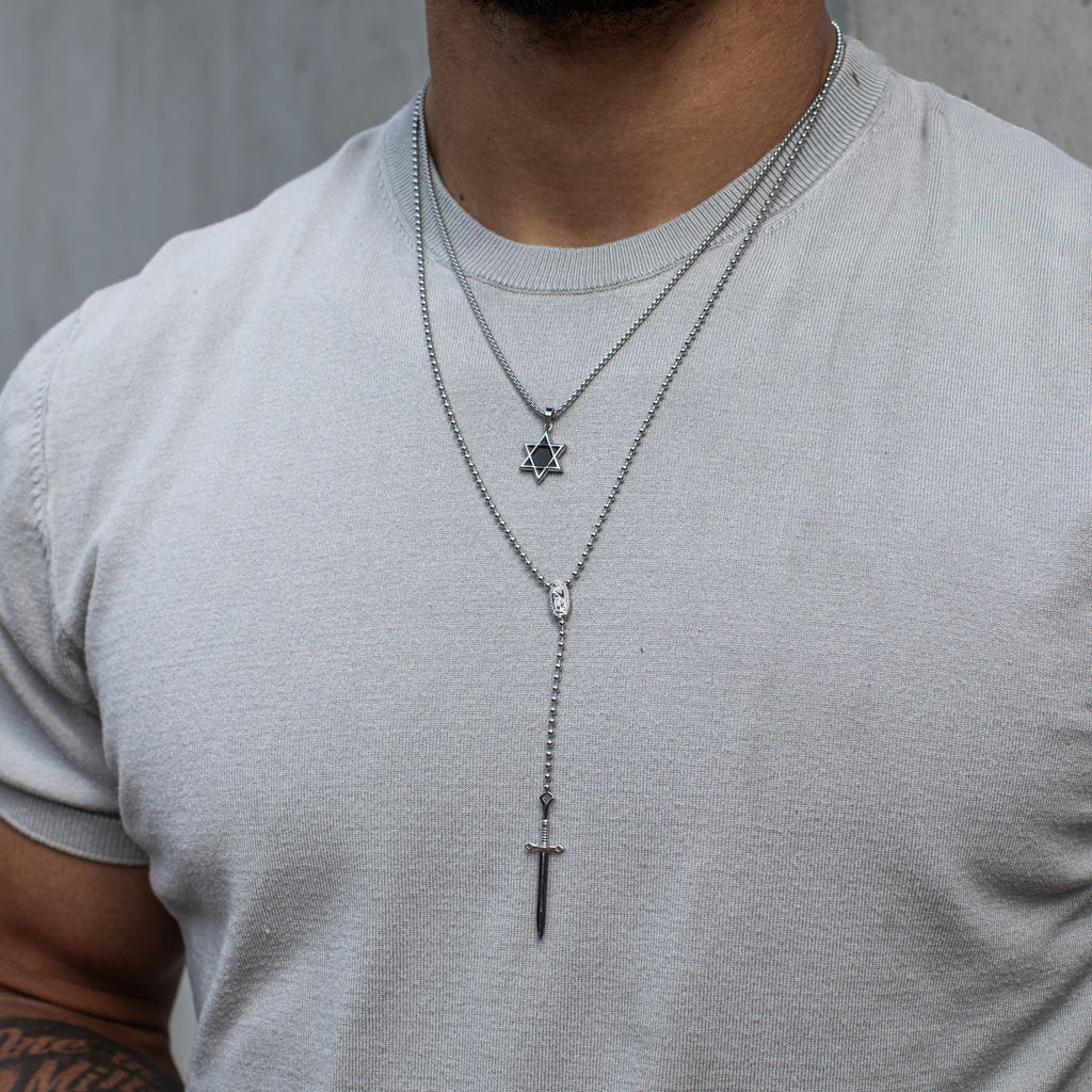 Two Tone Star of David Pendant