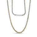 Two Tone Interlocking Link Chain