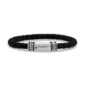 Greek Key Leather Bracelet | 6MM