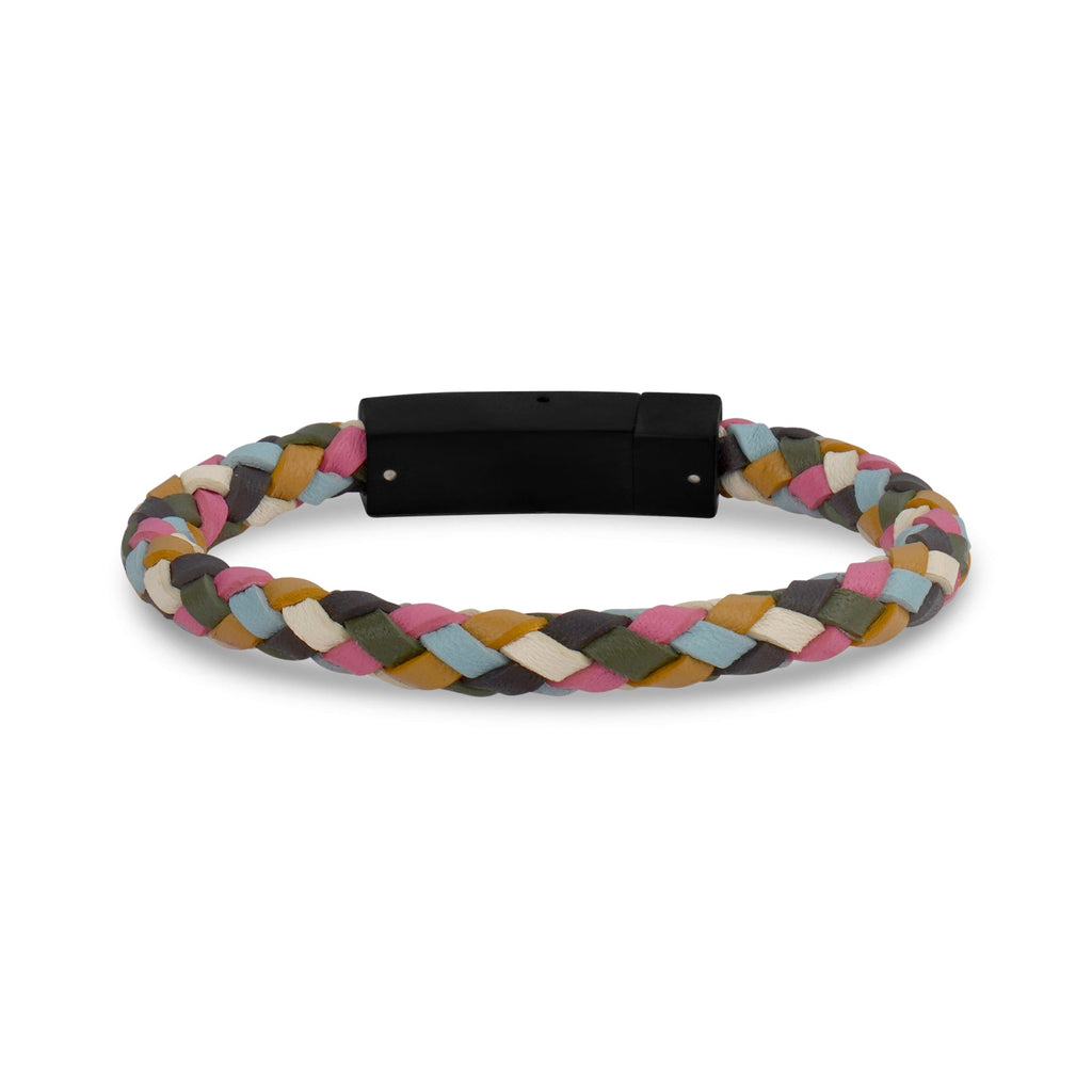 Multicolored Boho Leather Bracelet | 6MM