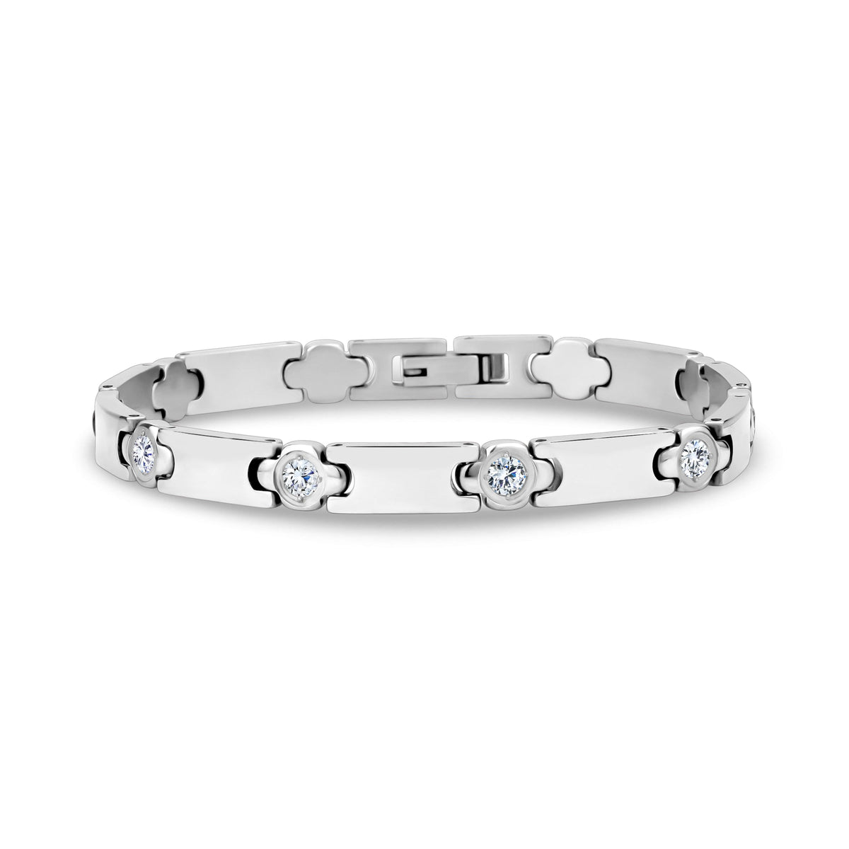 Stone-Set Link Bracelet