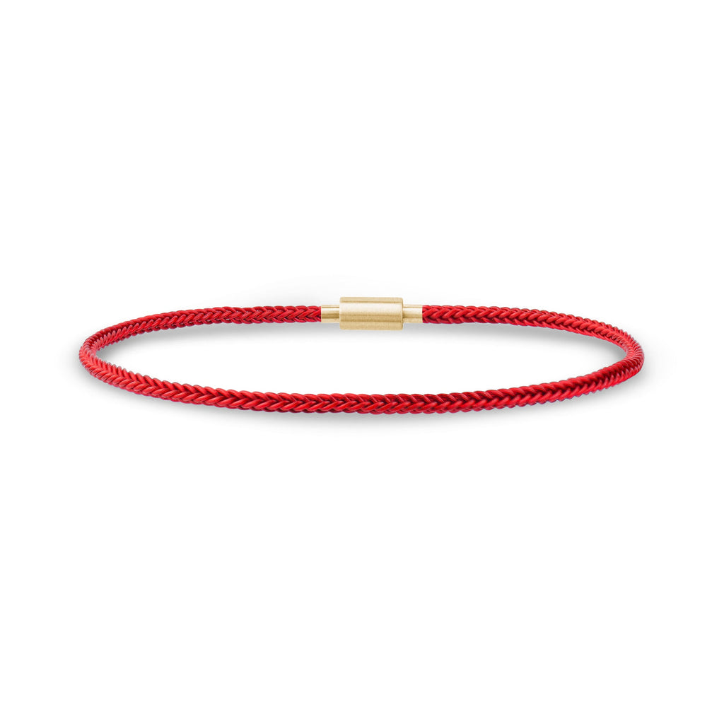 Protective Red Cord Gold Bracelet