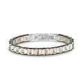 Tri-Tone Watch Link Bracelet